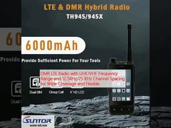 Geniş kapsama ve esneklik için UHF/VHF frekans aralığı ve 12.5KHz/25KHz kanal aralığı ile DMR LTE Radyo