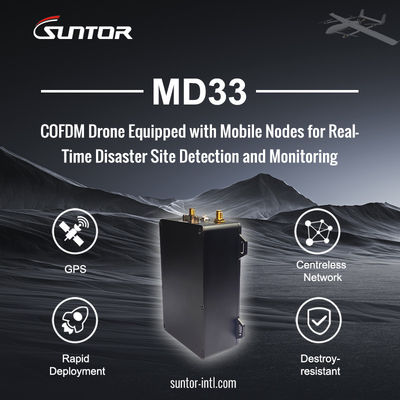 UAV için 30Mbps 2.4G 30km Uzun Menzilli Video Verici